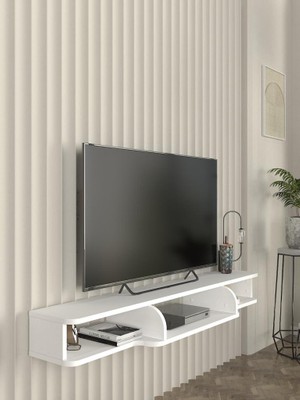 Dekorister Leppo Tv Sehpası Beyaz 135 cm