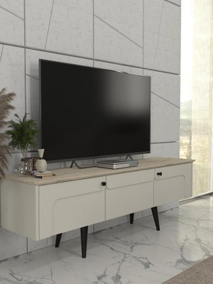 Dekorister Sevilla Tv Sehpası Kumtaşı - Traverten 150CM