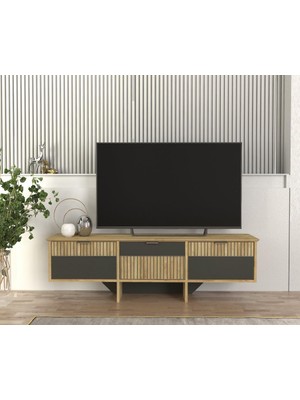 Dekorister Poleth Tv Stand Safir - Antrasit - Bona