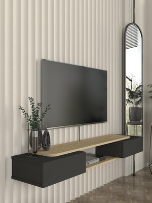 Dekorister Glint Tv Sehpası Antrasit - Rota 150 cm