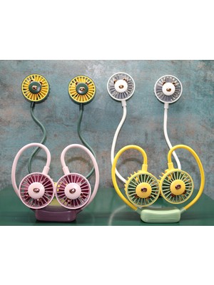 Ttt Kuromi Şarjlı Boyun Fanı Vantilatör 2 Kademeli