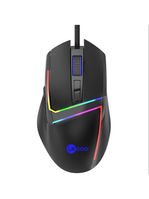 Lenovo Lecoo MS106 Usb+Kablolu 3200DPI+7 Tuşlu Rgb Aydınlatmalı Gaming Mouse
