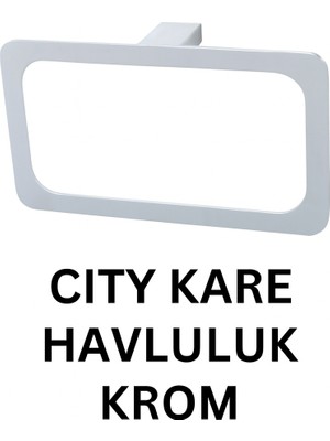 Onno Cıty Kare Havluluk Krom