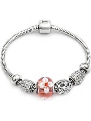 Brezza Lusso Jewelry Kübik Zirkon Premium Charm Kadın Bileklik