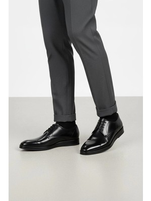 Deriderim Siyah Hakiki Deri Klasik Erkek Ayakkabı