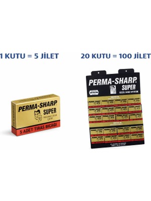 Bezos Perma-Sharp Super Paslanmaz Çelik Tıraş Bıçağı 5’li Kutu