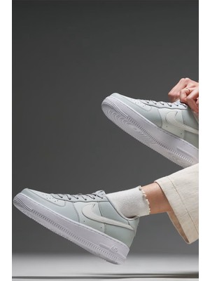 Nike Air Force 1 Af1 Gs'spruce Aura' Leather Unisex Sneaker Hakiki Deri Günlük Spor Ayakkabı Yeşil