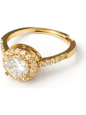 Formzen 316L Paslanmaz Çelik Zarif Işıltı Zirkon Taşlı Ayarlanabilir Yüzük – Modern & Şık Tasarım