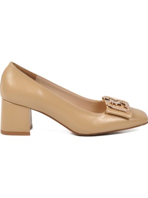 Ayakmod Bej Kadın Abiye Ayakkabı 357209 Z