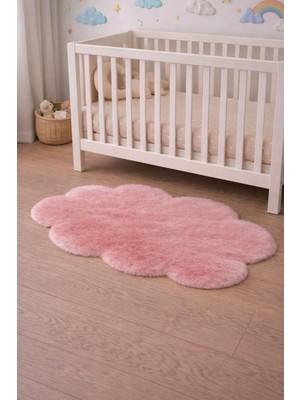 Saymine Kuzu Post Peluş Ince Halı Süet Taban - Yumuşak Tüylü