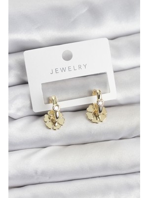 Ayder Timya Pirinç Gold Renk Kadın Göçmen Küpe - TJ-BKP11597 TG/Tmy228536