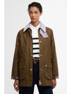 Barbour Modern Beadnell Yağlı Ceket SN31 Sand/dress/heather Mist