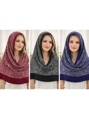 Solenia Etnik Desenli Pamuklu Tesettür Şal