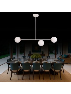 Ronisu Aydınlatma Titania Camlı Yemek Masası Avize Ra-Avz- 4389-28-65