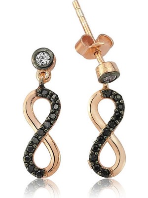 DMR Elegance Gümüş Sonsuzluk Çivili Küpe