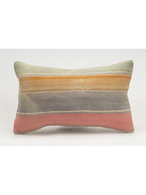 Kilim Wholesale El Yapımı Kilimden Yapılmış Vintage Kırlent Kılıfı, Yün, 30X50 cm