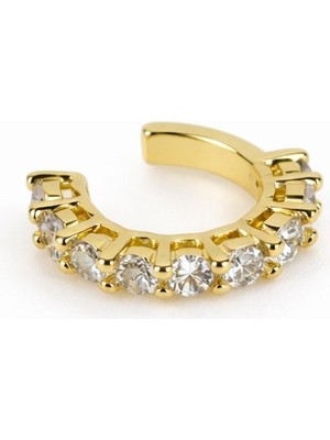 Sacha Taşlı Ear Cuff Küpe