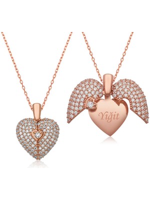 DMR Elegance Gümüş Kalbimdeki Sır Kolye