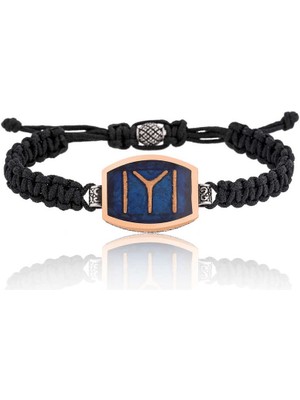 DMR Elegance Gümüş Kayı Boyu Makrome Erkek Bileklik