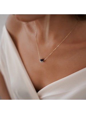 Altıntaş Iki Renkli Mineli Gece Masalı Altın Kolye