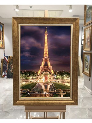 Giyense Altın Varaklı Çerçeveli Paspartulu Tablo NS755