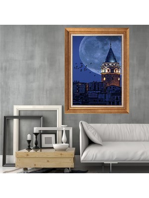 Giyense Altın Varaklı Çerçeveli Paspartulu Tablo NS978