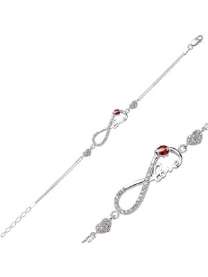 DMR Elegance Gümüş Sonsuzluk Love Bayan Bileklik