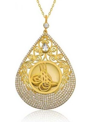 DMR Elegance Gümüş Tuğra Bayan Kolye