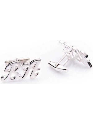 DMR Elegance Kişiye Özel Gümüş Harf Kol Düğmesi