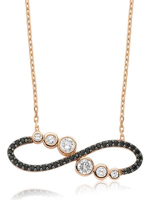 DMR Elegance Gümüş Su Yolu Sonsuzluk Bayan Kolye