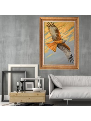 Giyense Altın Varaklı Çerçeveli Paspartulu Tablo NS375