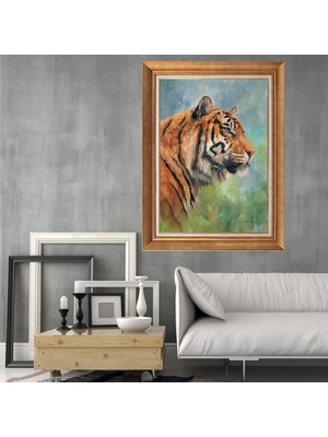 Giyense Altın Varaklı Çerçeveli Paspartulu Tablo NS283