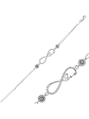 DMR Elegance Gümüş Sonsuzluk Love Bayan Bileklik