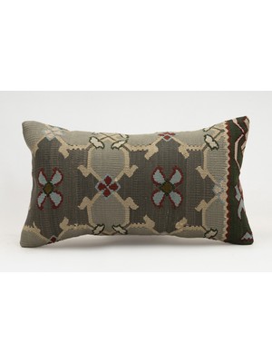 Kilim Wholesale El Yapımı Kilimden Yapılmış Vintage Kırlent Kılıfı, Yün, 30X50 cm