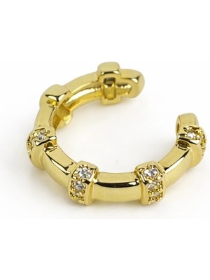 Sacha Taş Detaylı Ear Cuff Küpe