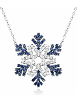 DMR Elegance Gümüş Kar Tanesi Bayan Kolye