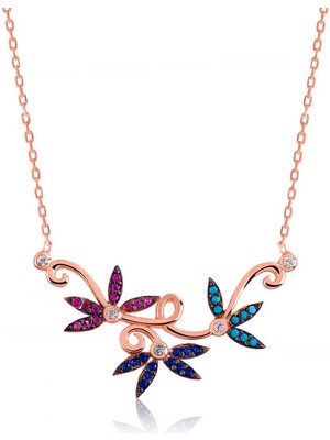 DMR Elegance Gümüş Sevgi Dalı Bayan Kolye