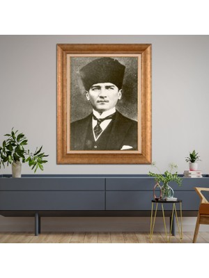 Giyense Altın Varaklı Çerçeveli Paspartulu Tablo NS1601