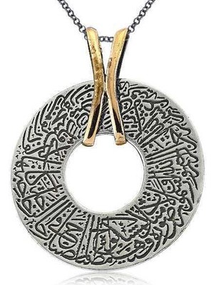 DMR Elegance Gümüş El Nur Otantik Bayan Kolye