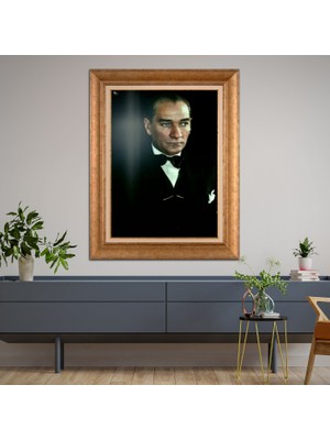 Giyense Altın Varaklı Çerçeveli Paspartulu Tablo NS855