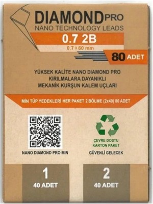 Uni-Ball Uni Dıamond Pro Nano 80'li Min 0.7 2b 60MM Versatil Kalem Ucu