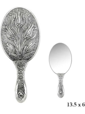 DMR Elegance Lale Motifli El Aynası