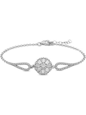 DMR Elegance ​gümüş Baget Taşlı Bileklik
