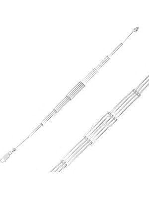 DMR Elegance ​gümüş Parçalı Erkek Bileklik