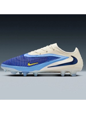Nike Phantom 6 Low Elite Fg Lv8 Mens Football Shoes Profesyonel Çim Saha Kramponu Mavi