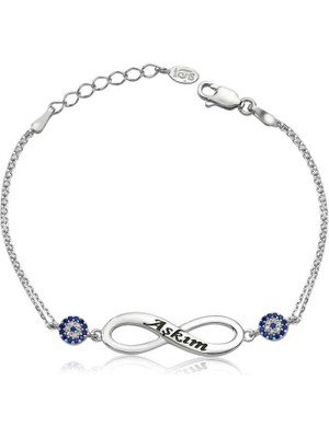 DMR Elegance Gümüş Sonsuzluk Aşkım Bayan Bileklik