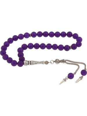 DMR Elegance ​doğaltaş Metal Püsküllü Yeşim Taşı Tesbih