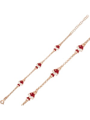 DMR Elegance ​gümüş Rose Balık Figürlü Çocuk Bilekliği