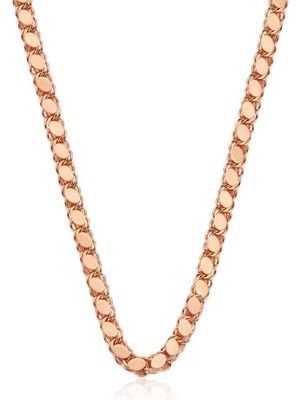 DMR Elegance Gümüş Rose Pullu Arpa Zincir