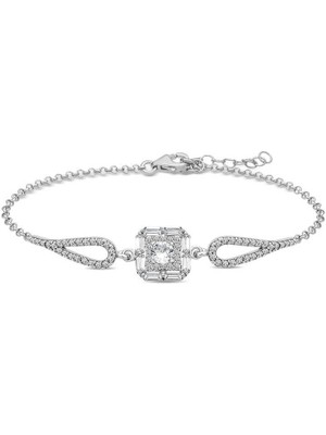 DMR Elegance ​gümüş Baget Taşlı Bileklik